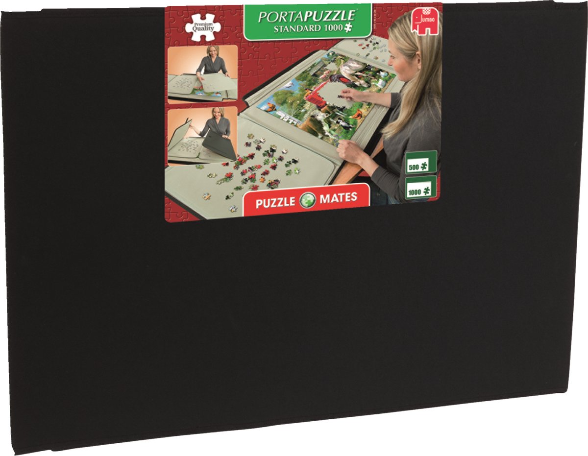 Jumbo portapuslespil standard til puslespil op til 1000 brikker - 80x58 cm - puslespilsmappe