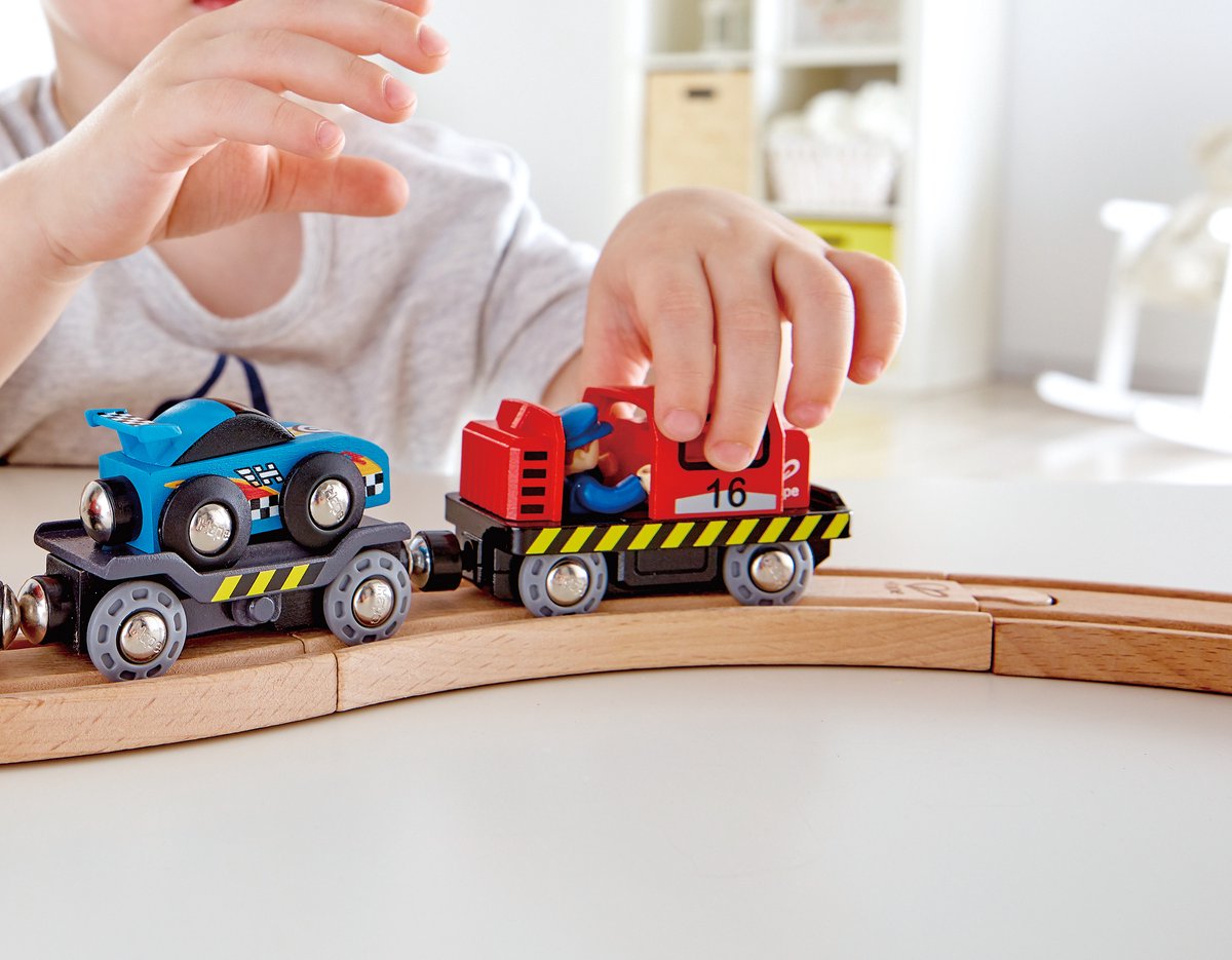 Hape racerbiltransporter