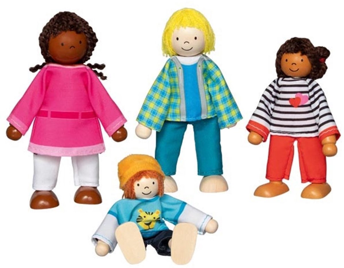 Goki Flexible Dolls Intercultural Family, 4 ..