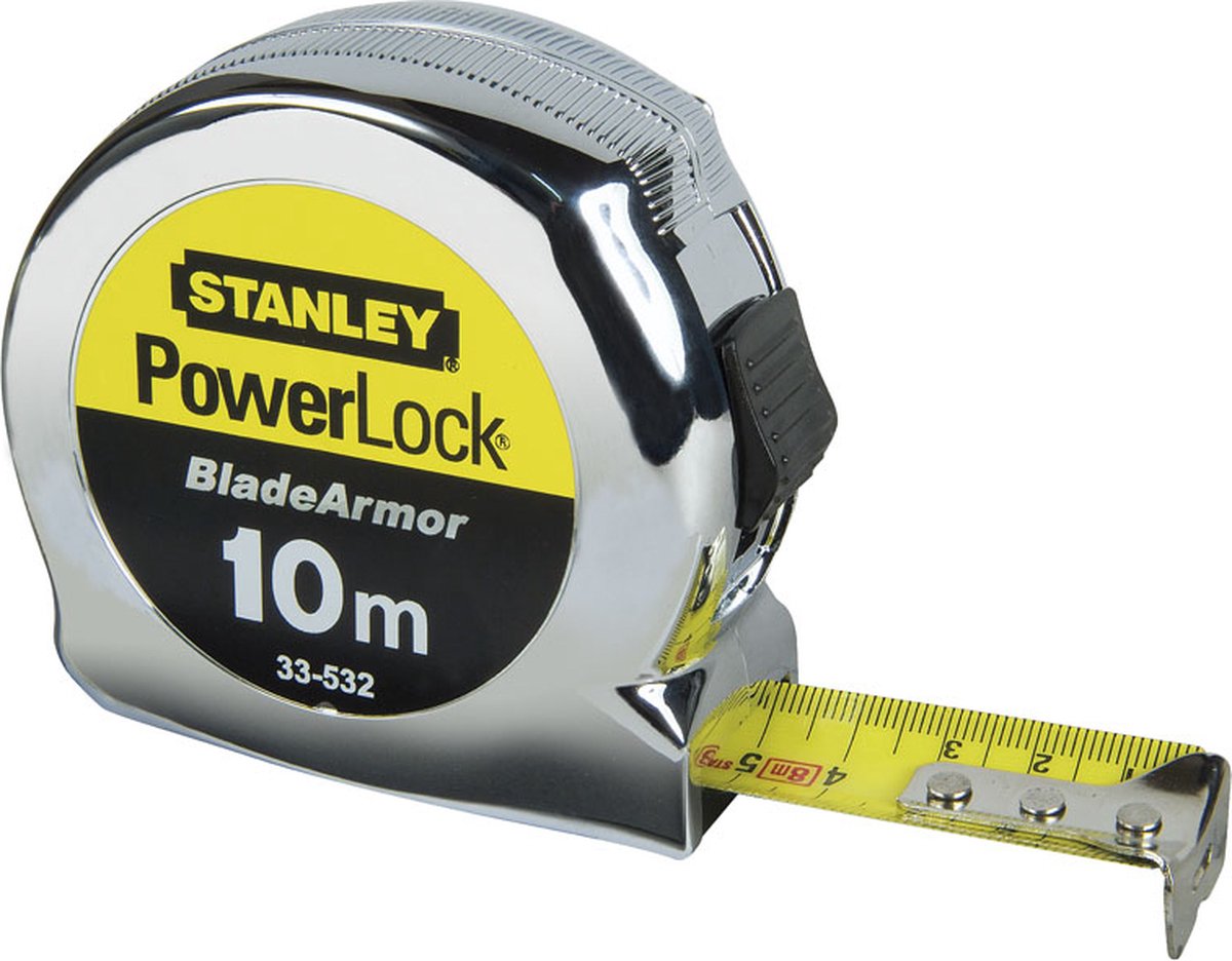 Stanley målebånd powerlock klinge panser 10m (kort)