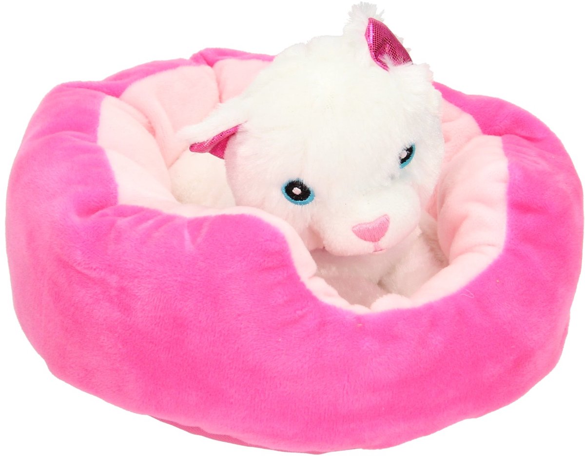 Toi toys bv 4x plys hund eller kat i plys kurv