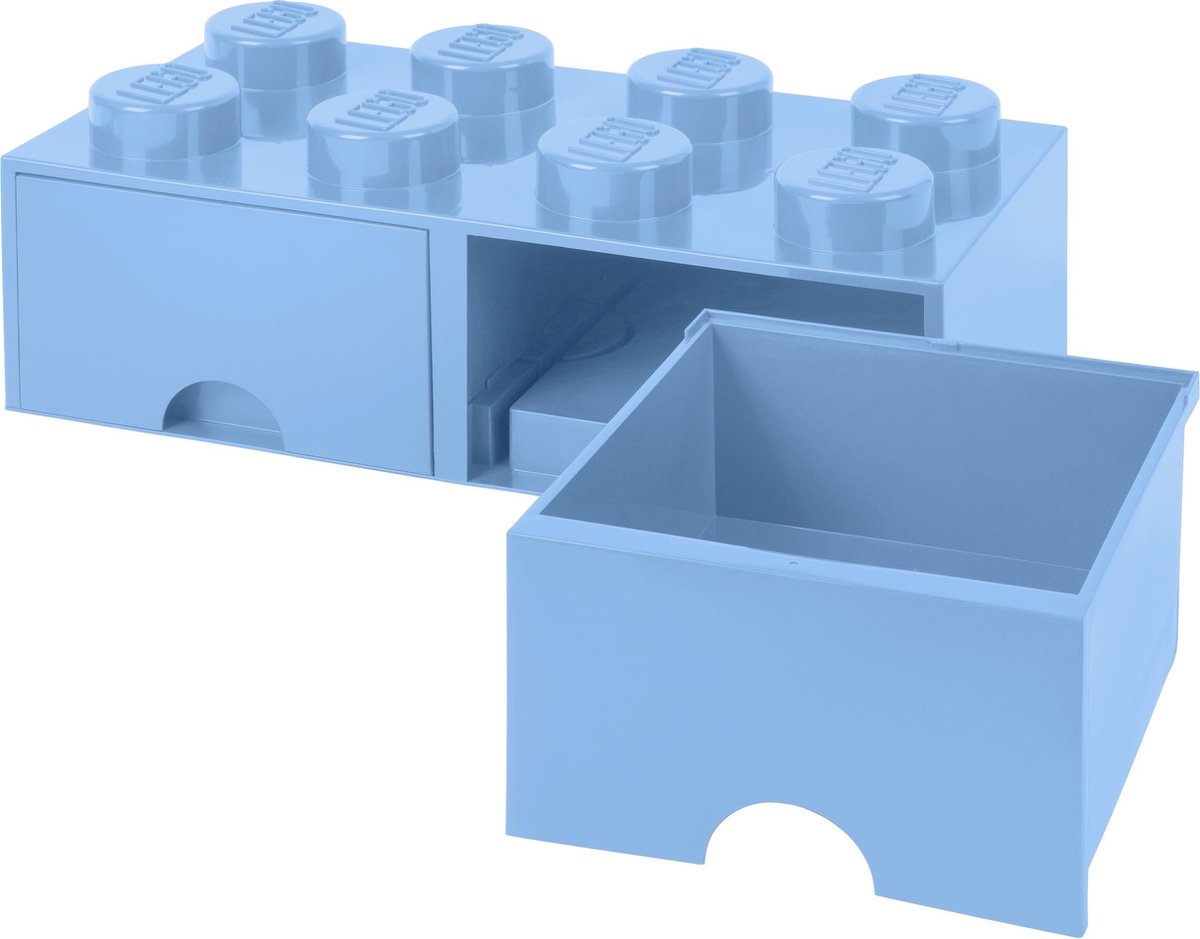 Lego opbevaringsboks klods 8 med skuffer