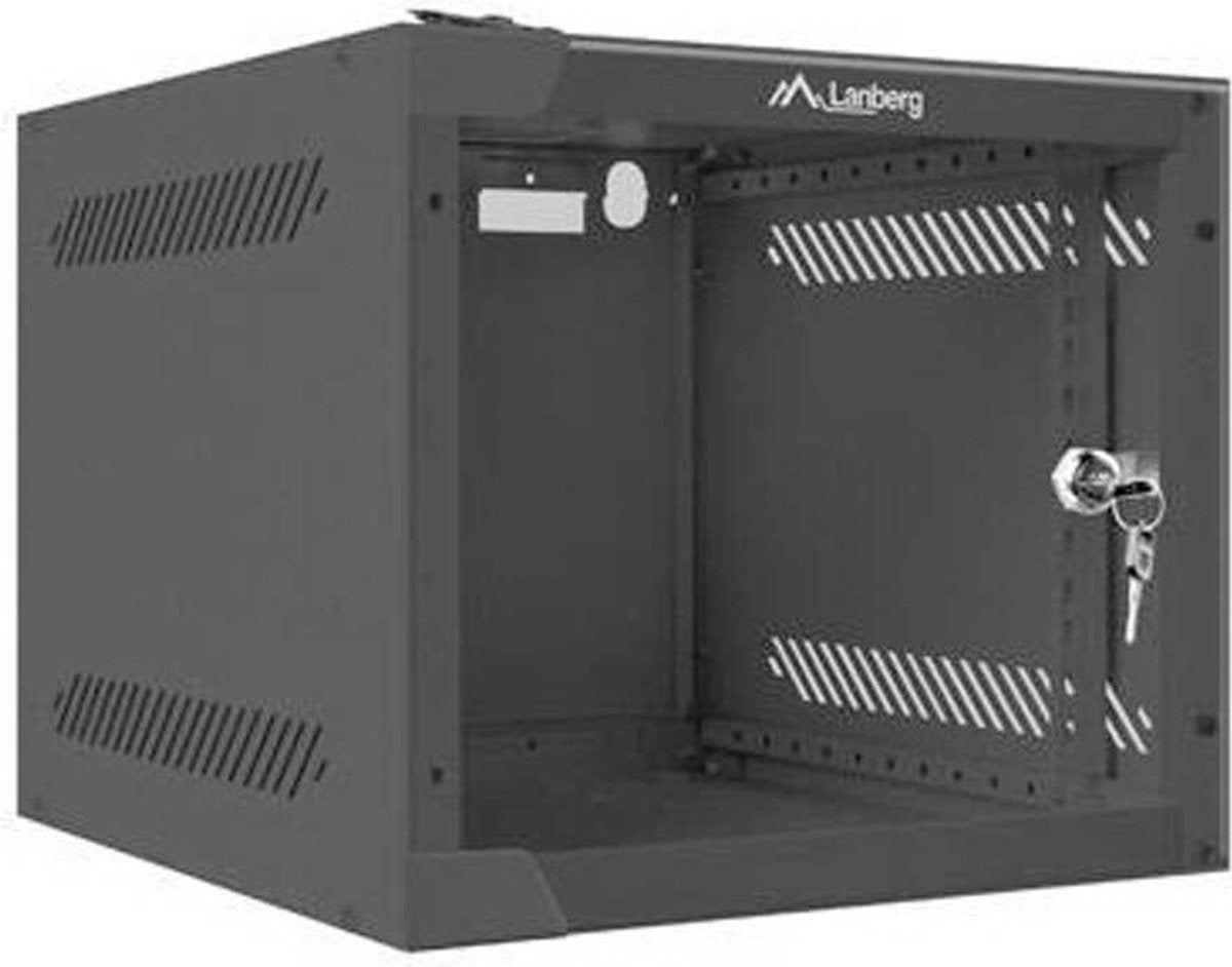 Lanberg - vægmonteret stativskab wf10-2304-10b 4u 28 x 31 cm