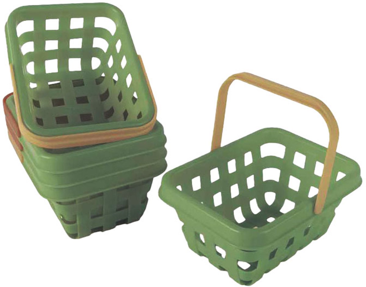 Dantoy indkøbskurv legetøjssæt, 12 dele, letvægtsplastik.