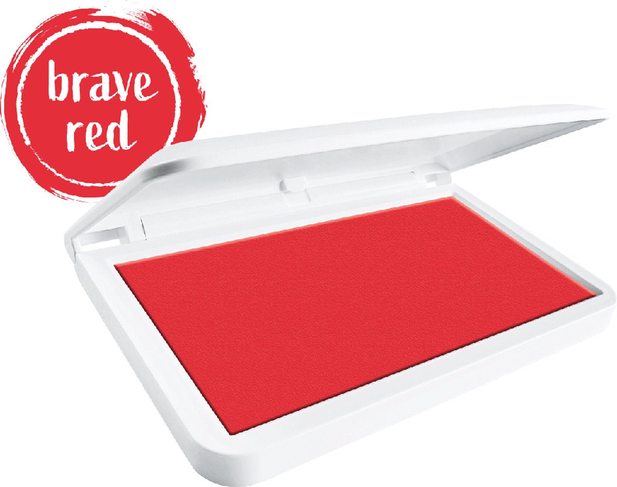 Colop make1 blækpude – modig rød – 90 × 50 mm