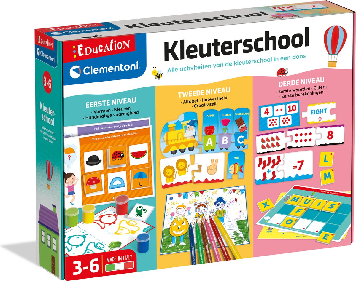 Clementoni uddannelse - børnehave - småbørnslegetøj - pædagogisk legetøj - 3-6 år