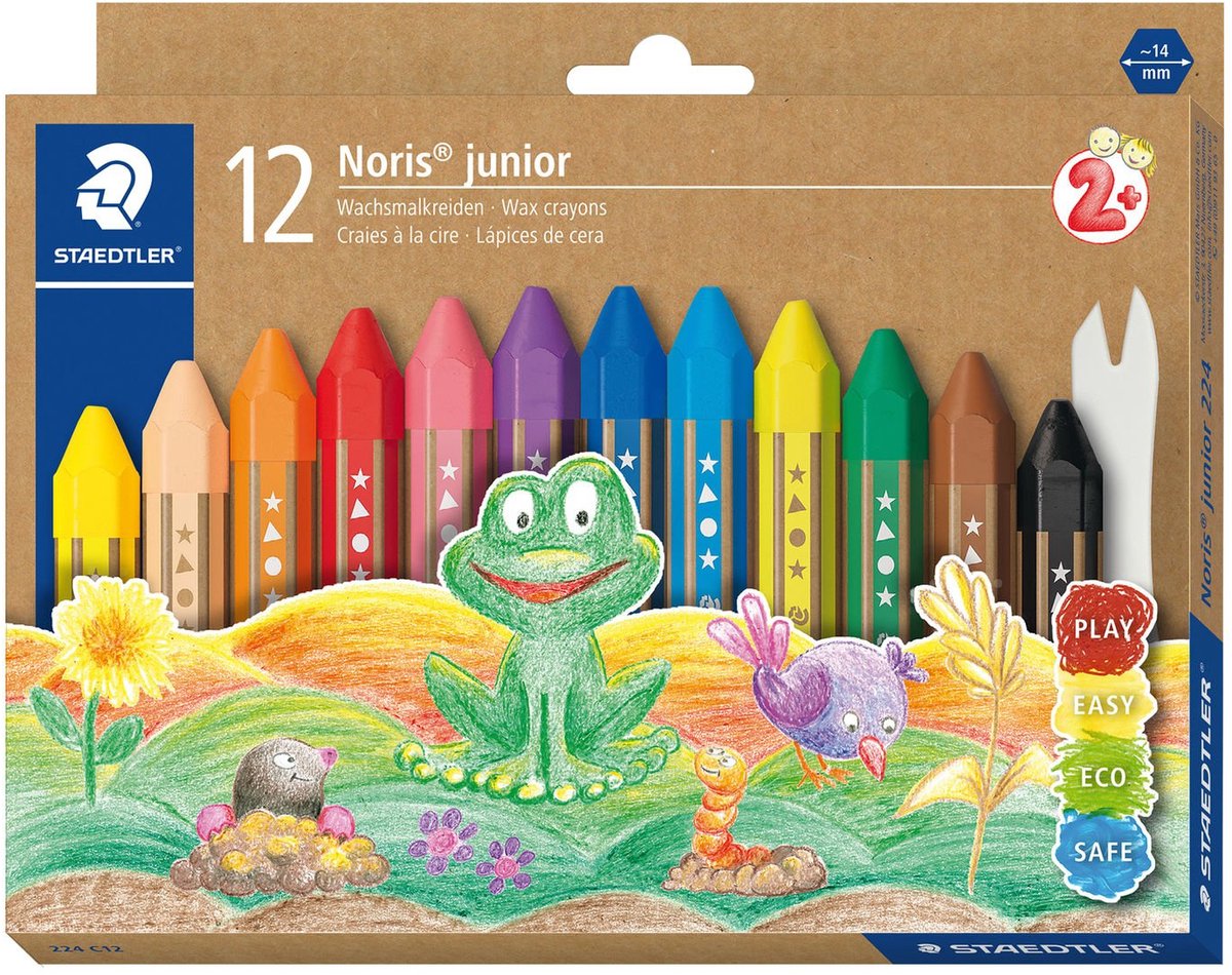 Staedtler noris junior voksblyanter - sæt med 12 stk