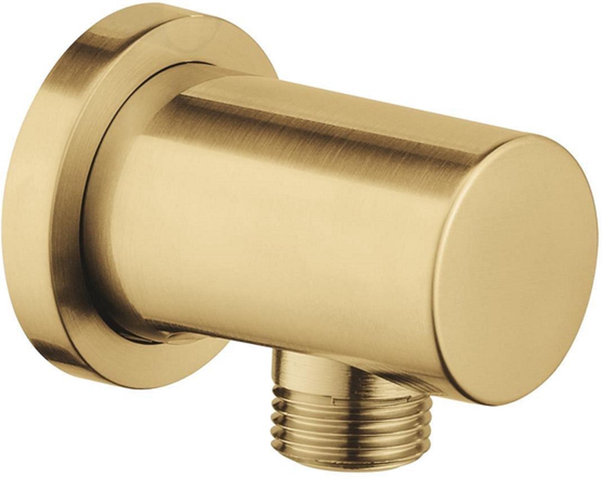 Grohe regnbrusforbindelse bøjet rundt - kølig solopgang børstet (mat guld)