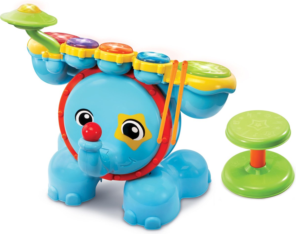 Vtech rock læder trommesæt - pædagogisk babylegetøj - lyd og spil - baby musikinstrument