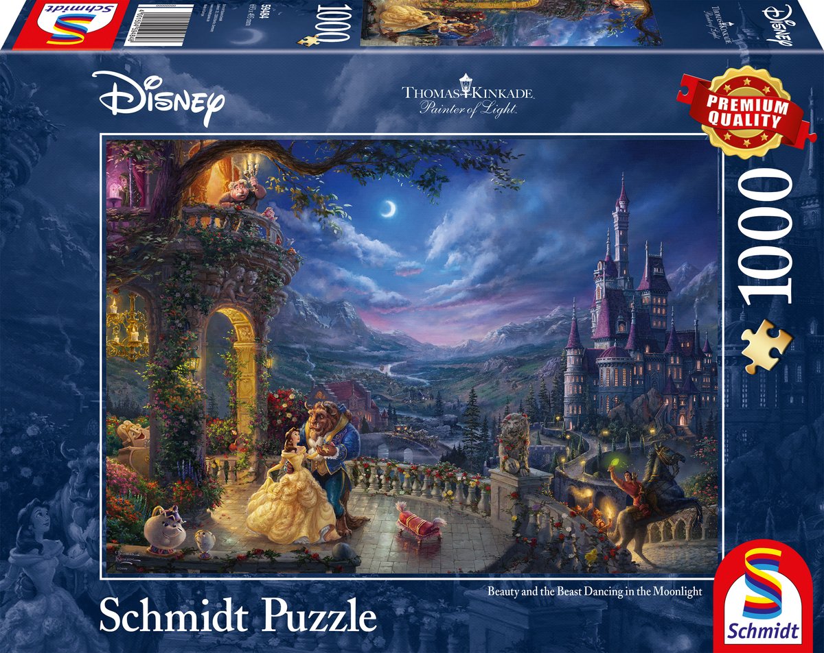 Schmidt Disney skønheden og udyret puslespil - 1000 brikker