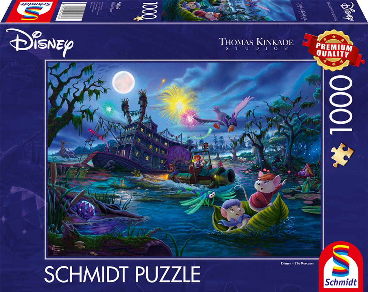 Schmidt puslespil Disney the rescuers puslespil 1000 brikker