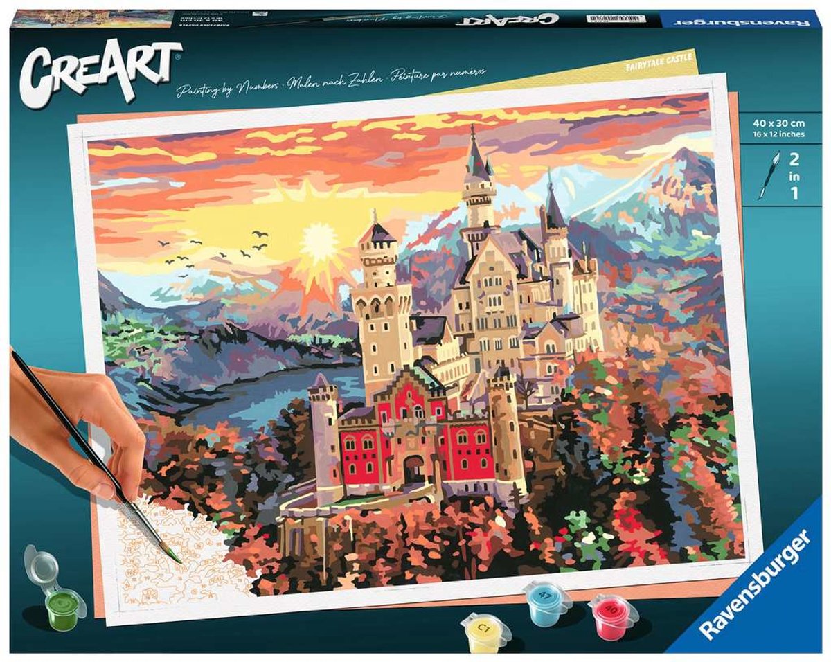 Ravensburger creart - millen nach zahlen 20278 - eventyrslot - fra 14 år