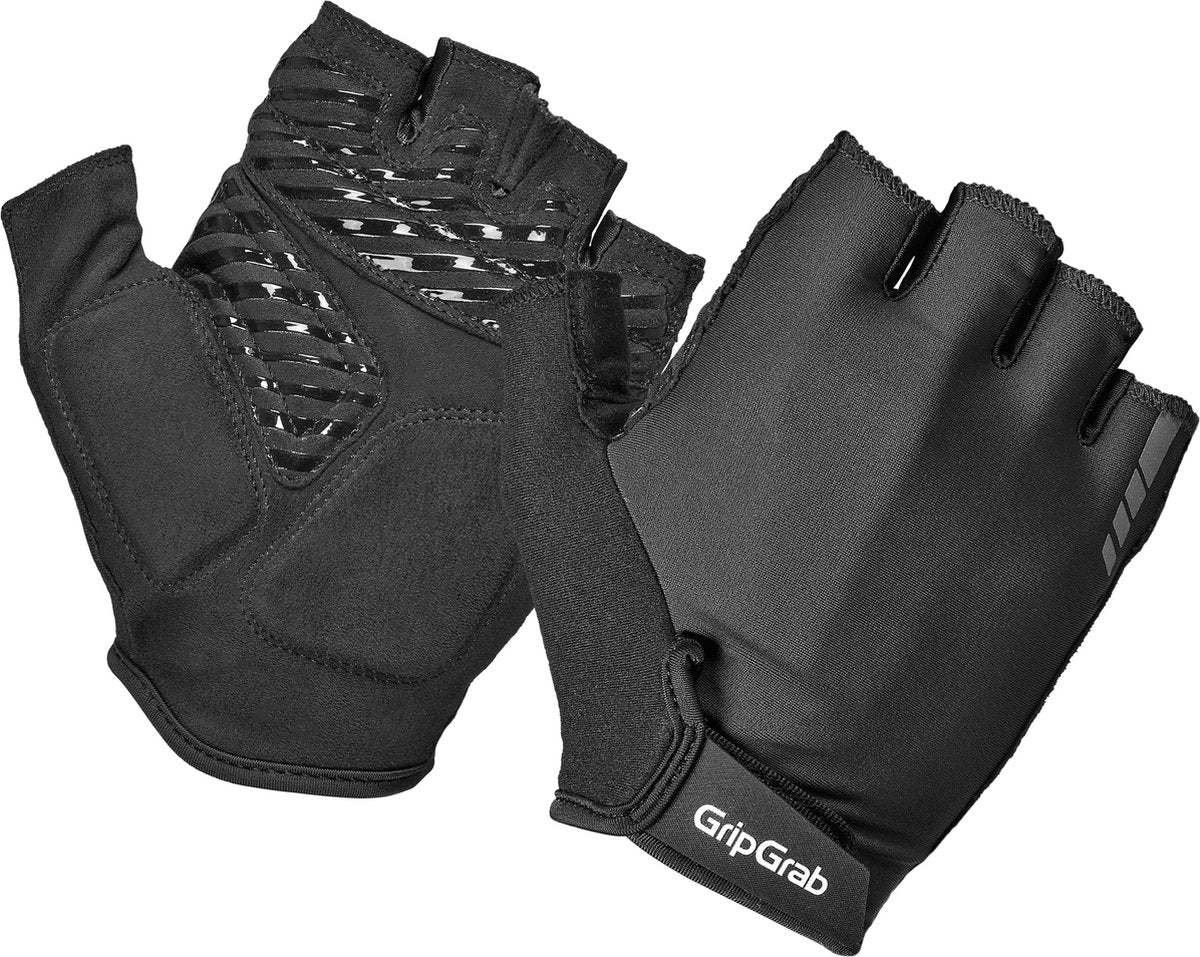 Gripgrab - proride rc max short finger sommer cykelhandsker med polstring - sort - herre - str. m