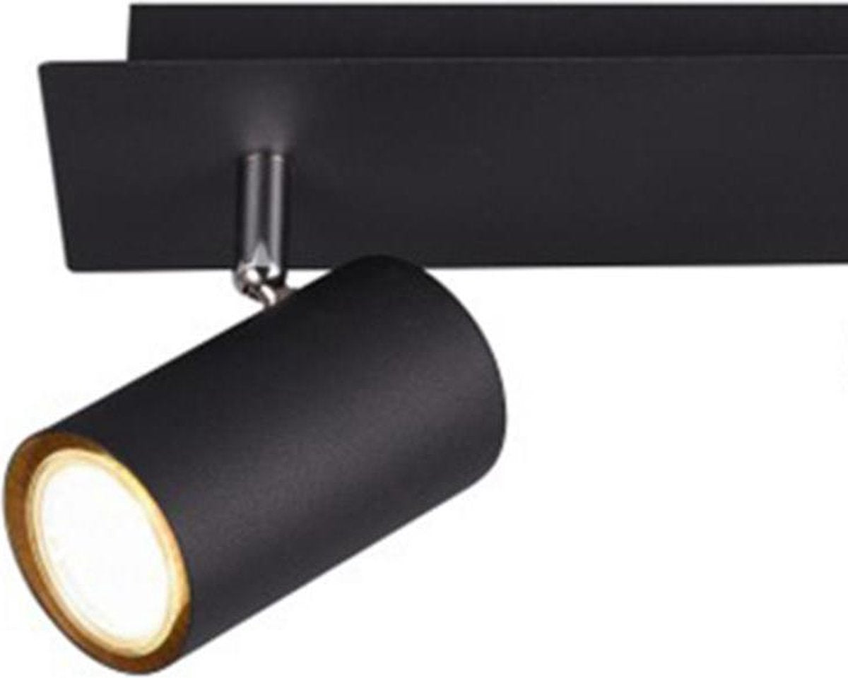 Trio marley - spot - sort mat - ekskl. 2x gu10 3w