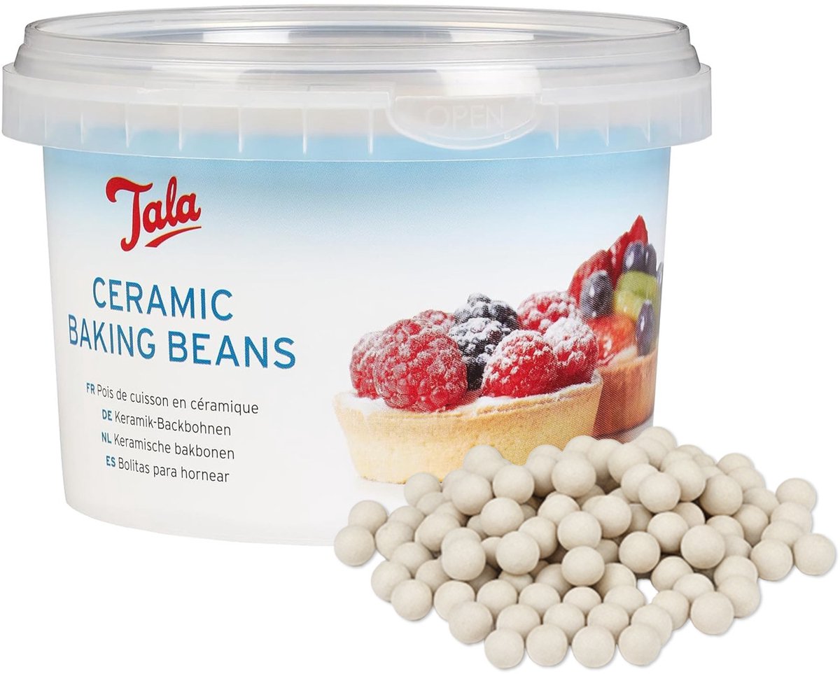 Tala - keramiske bagebønner - 700 gram - genanvendelige bageperler - blindbagning - kage og quiche