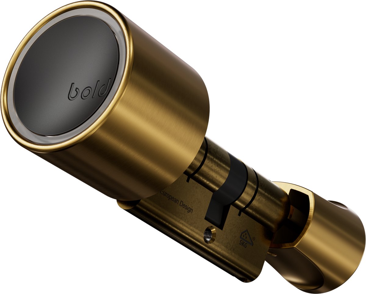 Bold security technology bv bold cilinder - bold elite - sx-33 - slim deurslot - rvs - messing