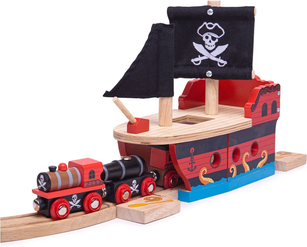 Bigjigs togbane del piratbåd