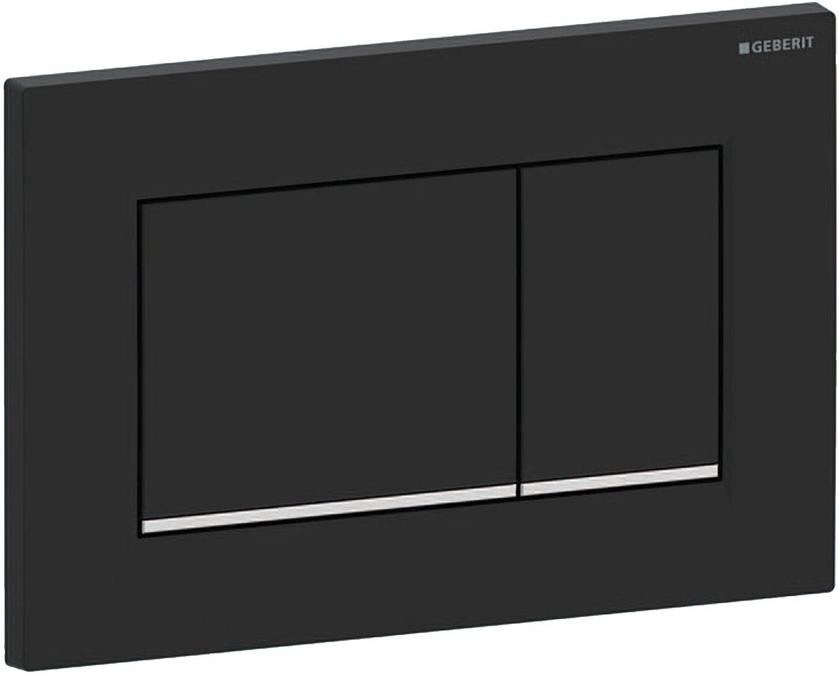 Geberit sigma30 styreplade 2-knap - mat sort