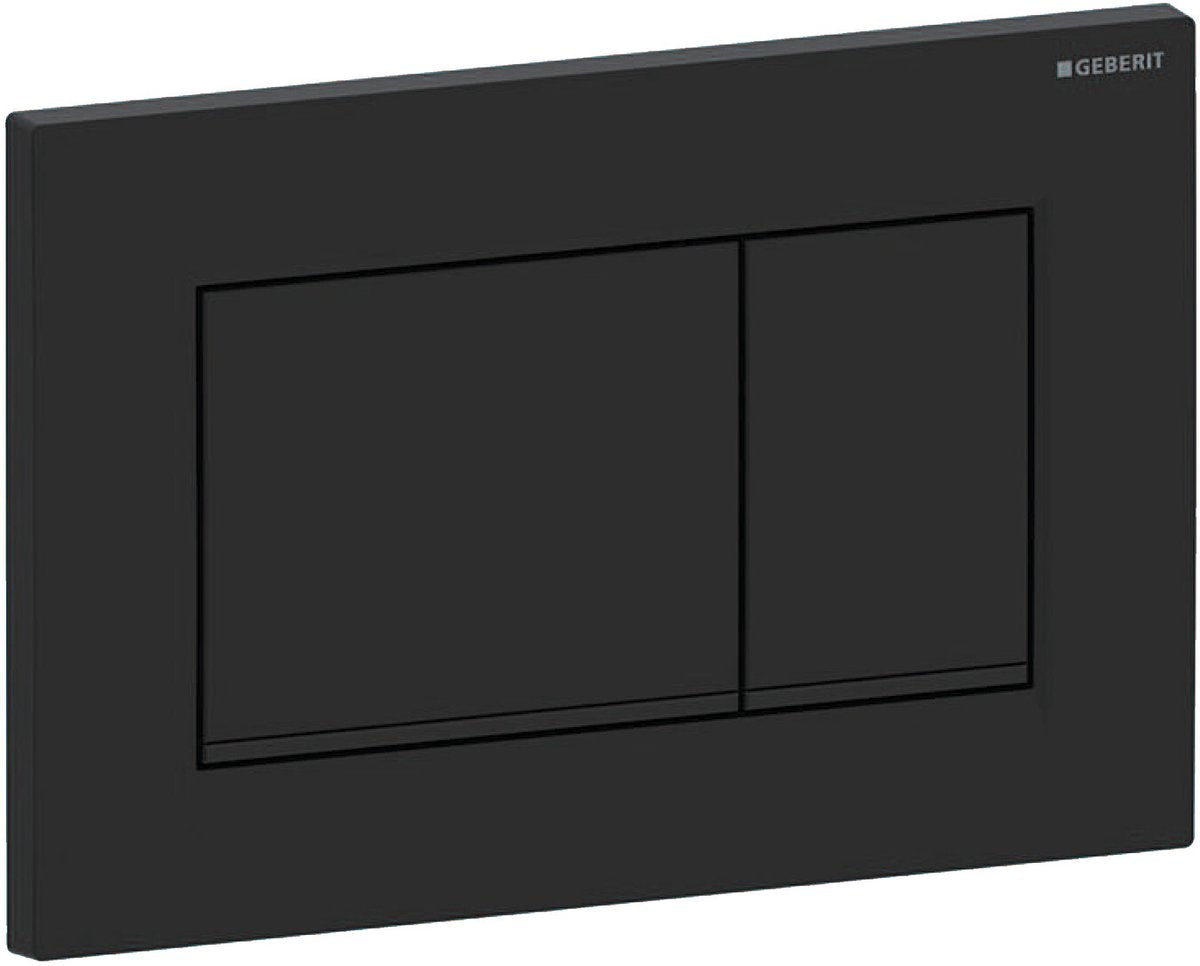 Geberit kontrol pl. sigma30, 2-nøgle: mat sort, let at rengøre, sort