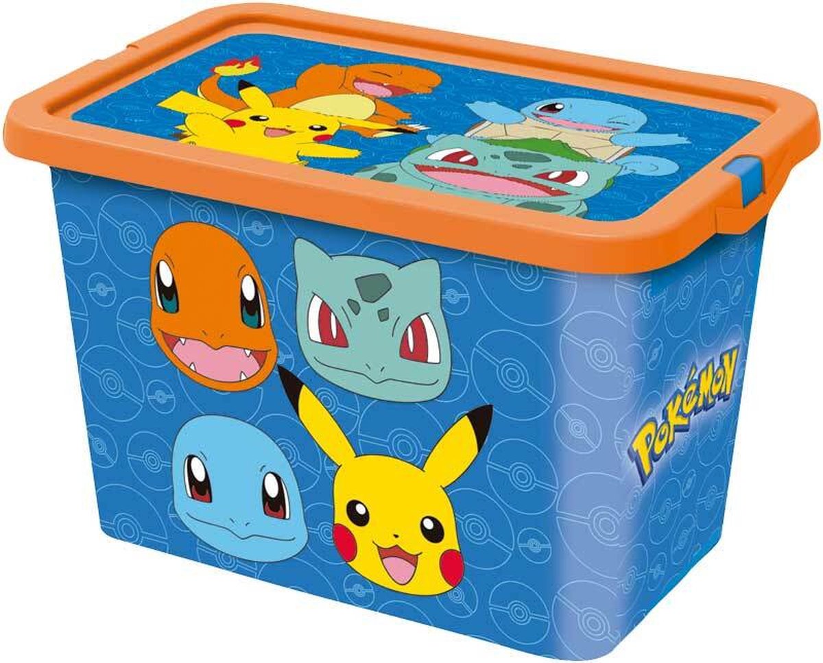 Pokémon opbevaringsboks junior 7 liter blå orange