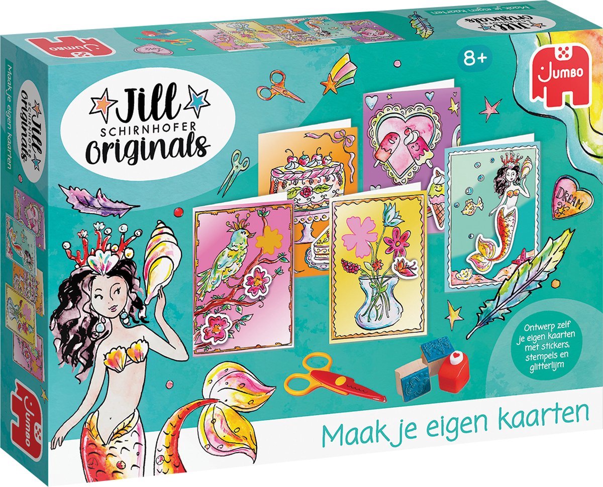 Jumbo - Jill Schirnhofer - lav dine egne kort - håndværkssæt - håndværkspakkekort 8 år