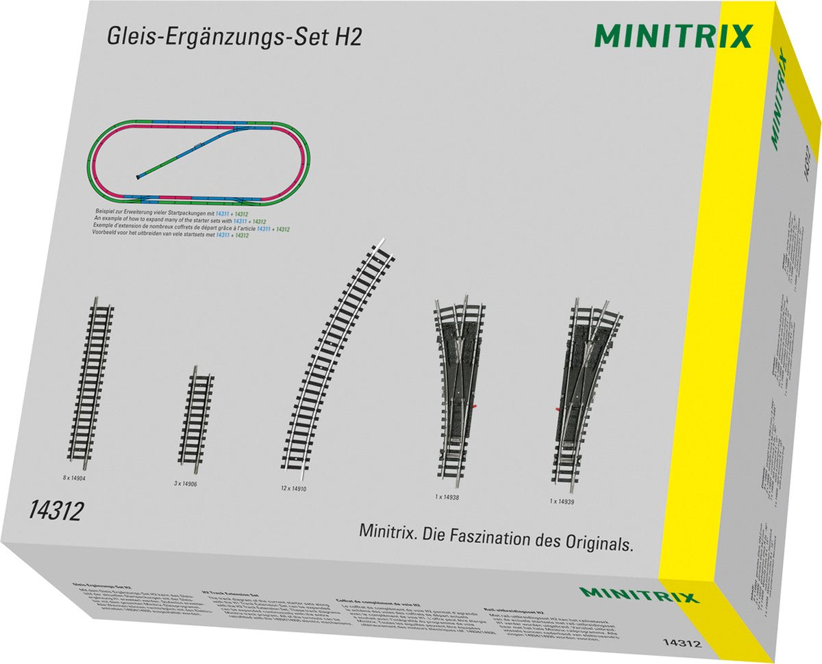 Minitrix skinneforlængersæt h2
