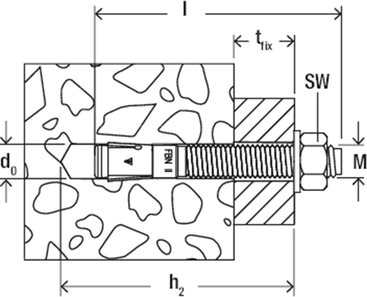 Fischer 50-delt bolt anker sæt fbn ii 10 30
