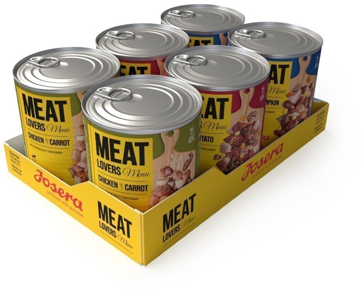 Josera meat lovers menu - hundefoder - multipak - 6 x 800 gr