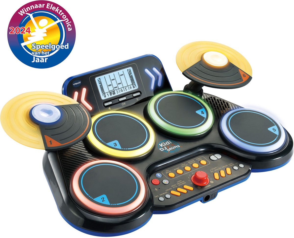 Vtech kidi DJ-trommer - interaktivt legetøj - stimulerer kreativiteten - inklusive optagefunktion Bluetooth - legetøj fra 6 år