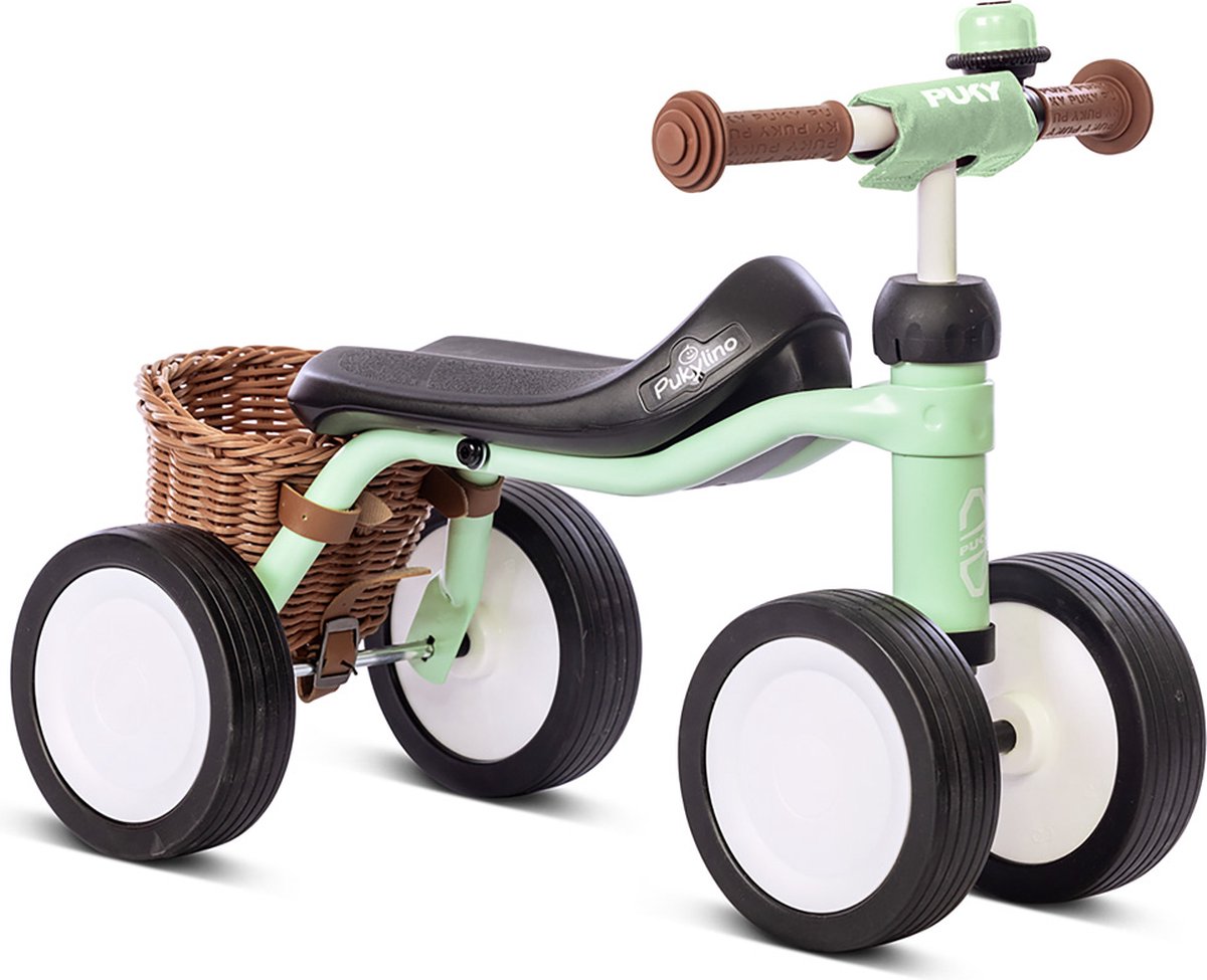 Puky balancecykel - lino bundt pastelgrøn - grøn - ratlåsbegrænser - fra 1 år