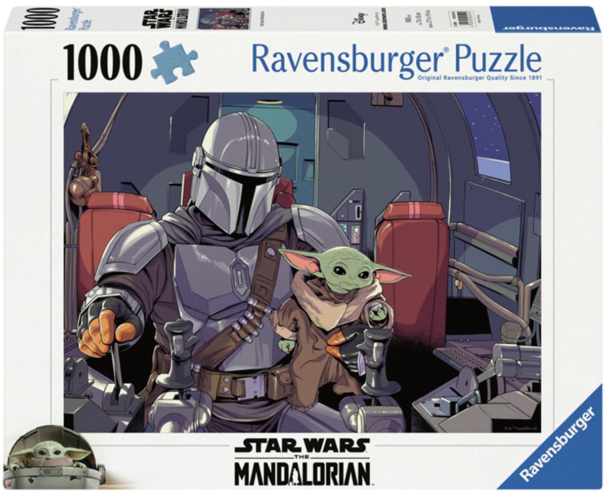 Ravensburger puslespil star wars the mandalorian - 1000 brikker puslespil.