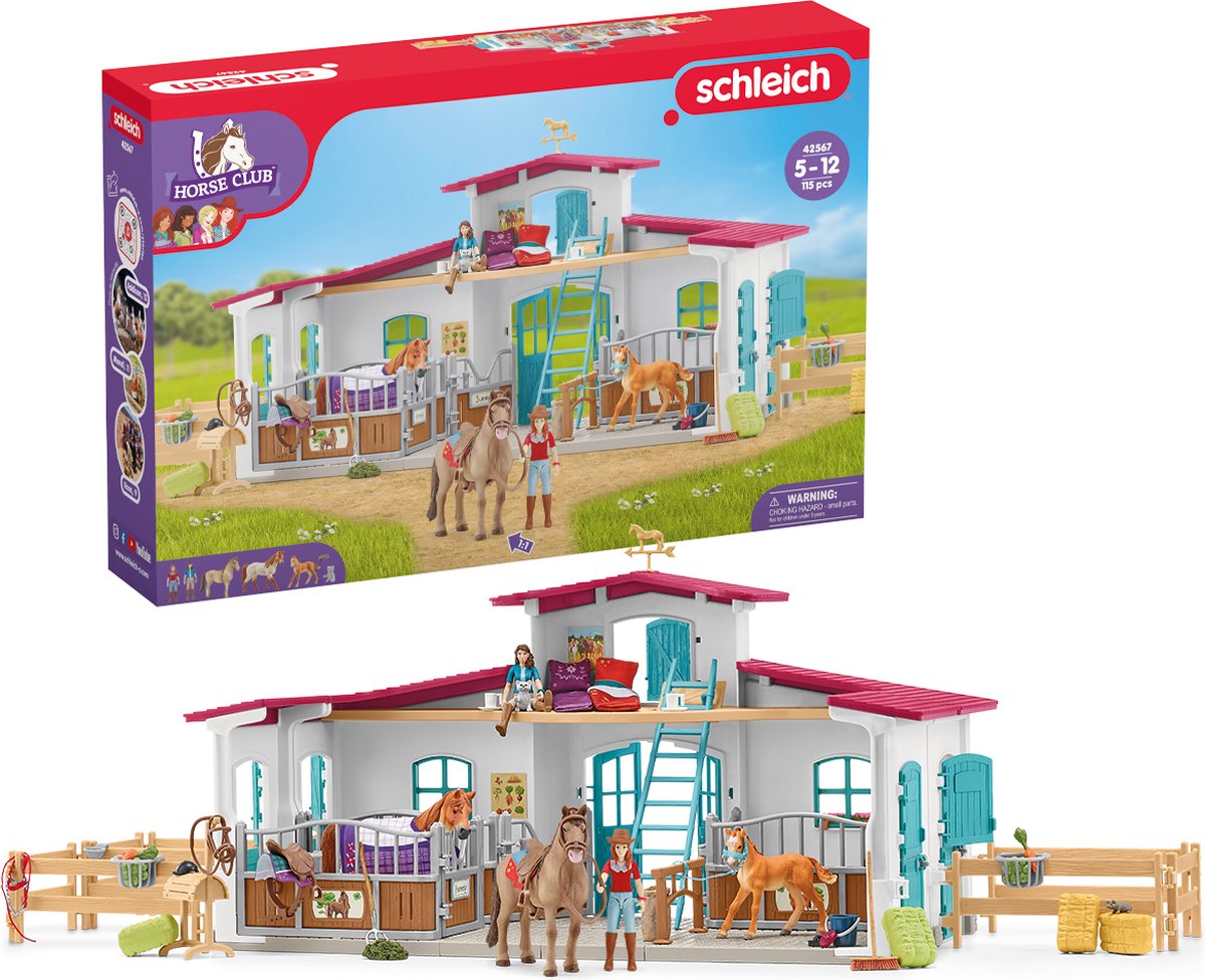 Schleich hesteklub rideskole med tilbehør 42567