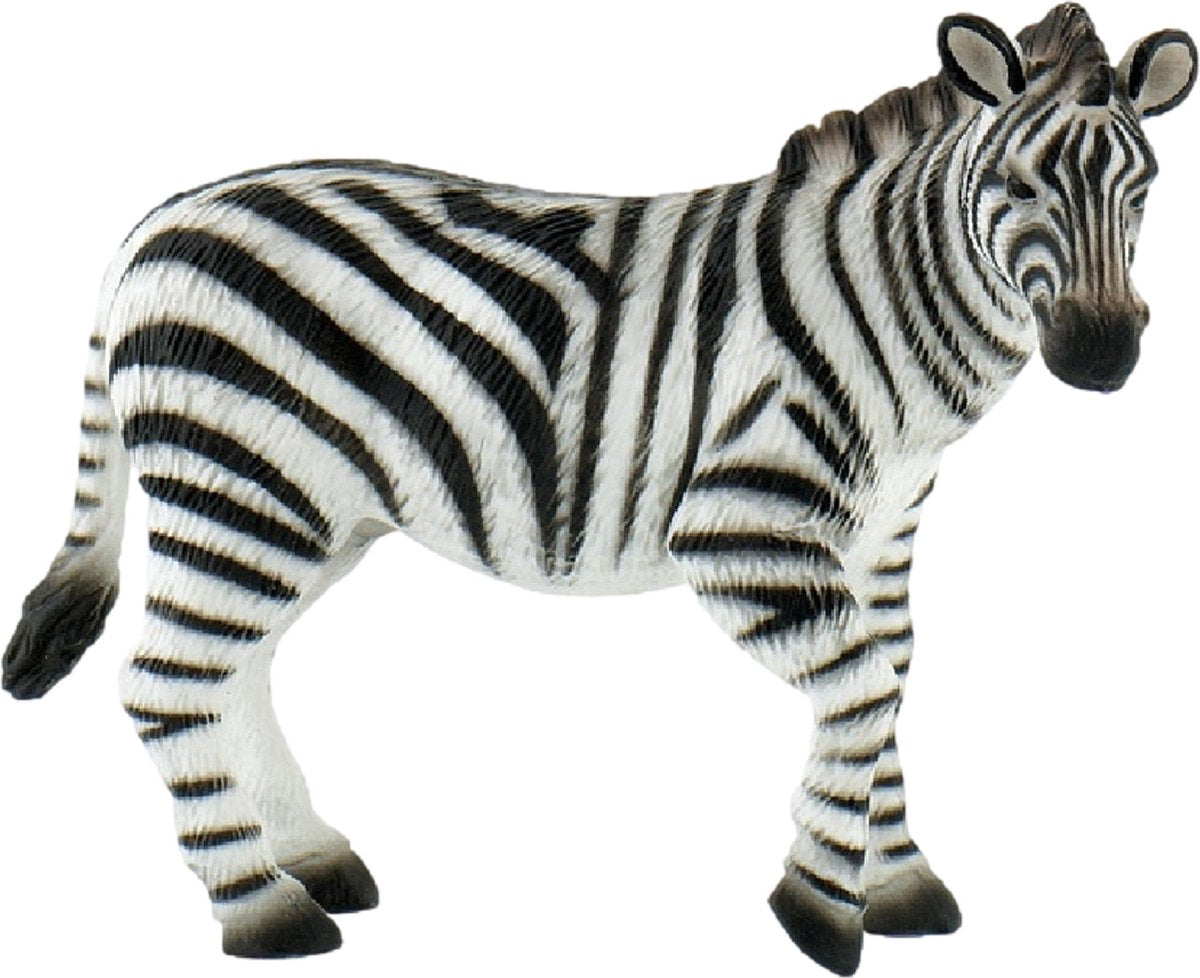 Bullyland 63675 – spillefigur og samlerfigur zebra – ca. 9 cm – naturtro og detaljeret design – ideel som pædagogisk legefigur, kagepynt eller lille gave til børn fra 3 år.