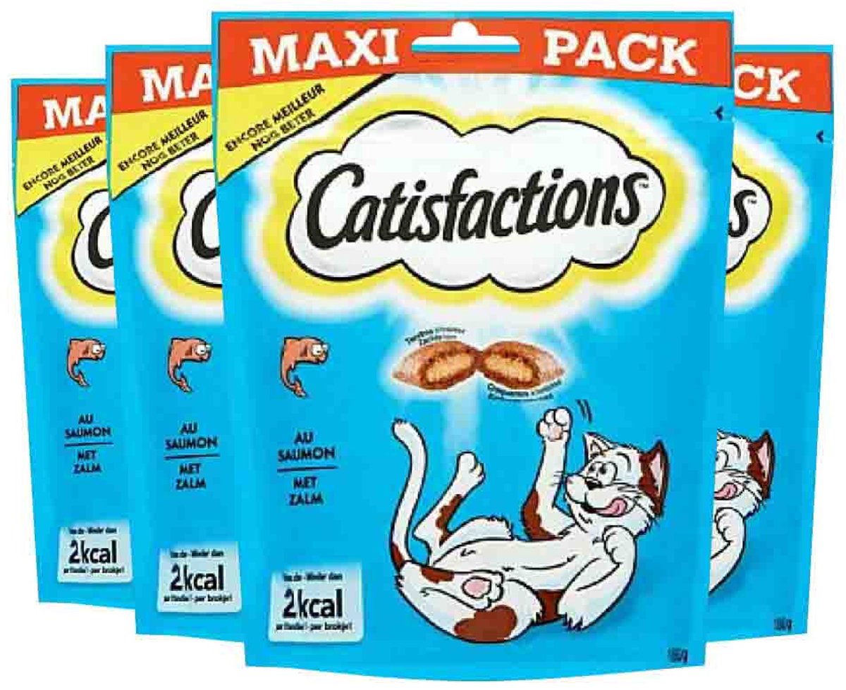 Catisfactions megabox kat godbidder kylling ost laks - 4 x 180 gr - værdi pakke
