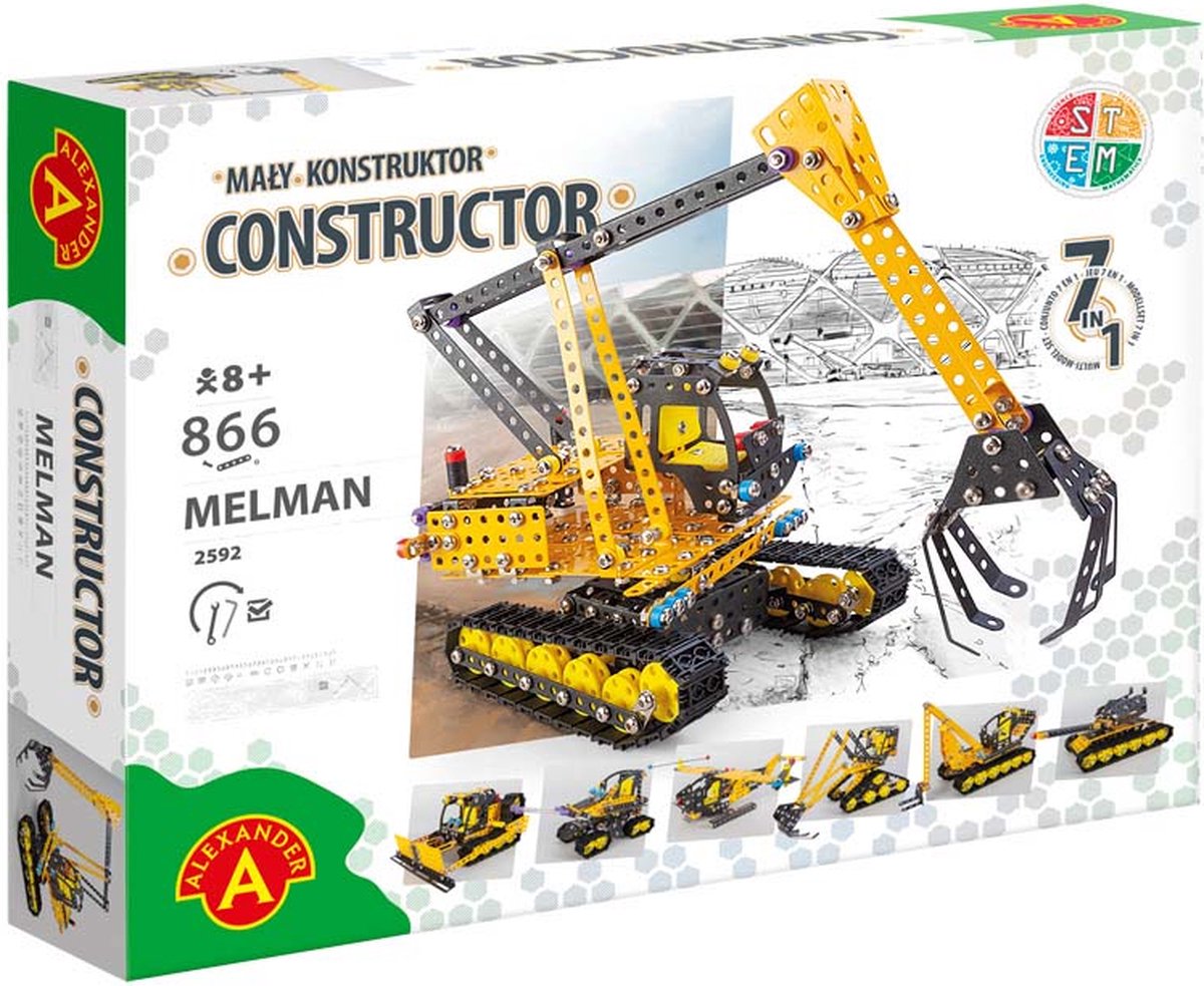 Alexander legetøj constructor pro - melman - 866 stk