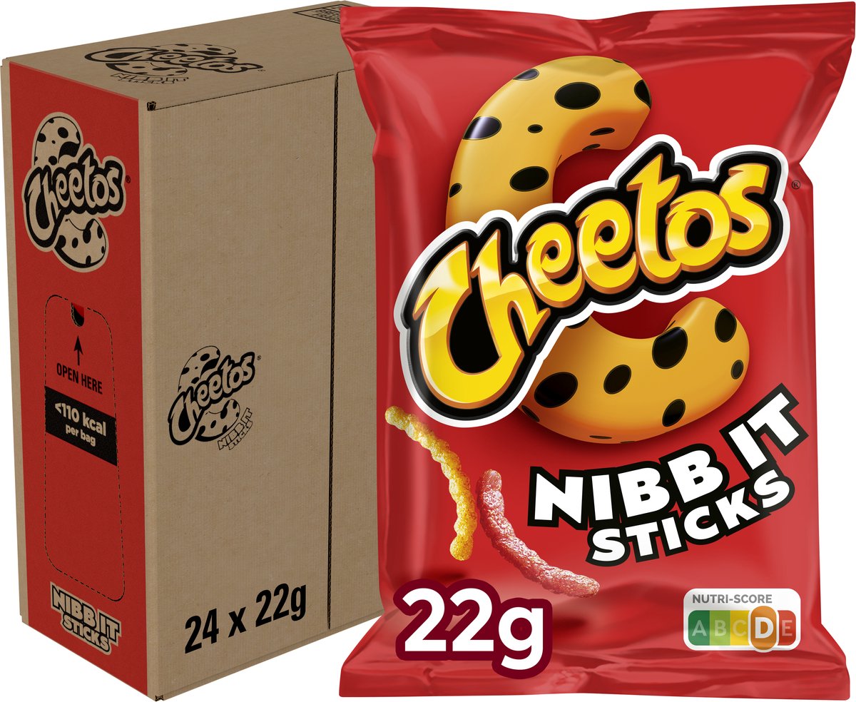 Cheetos nibb-it sticks naturlig - chips - 24 x 22 gram