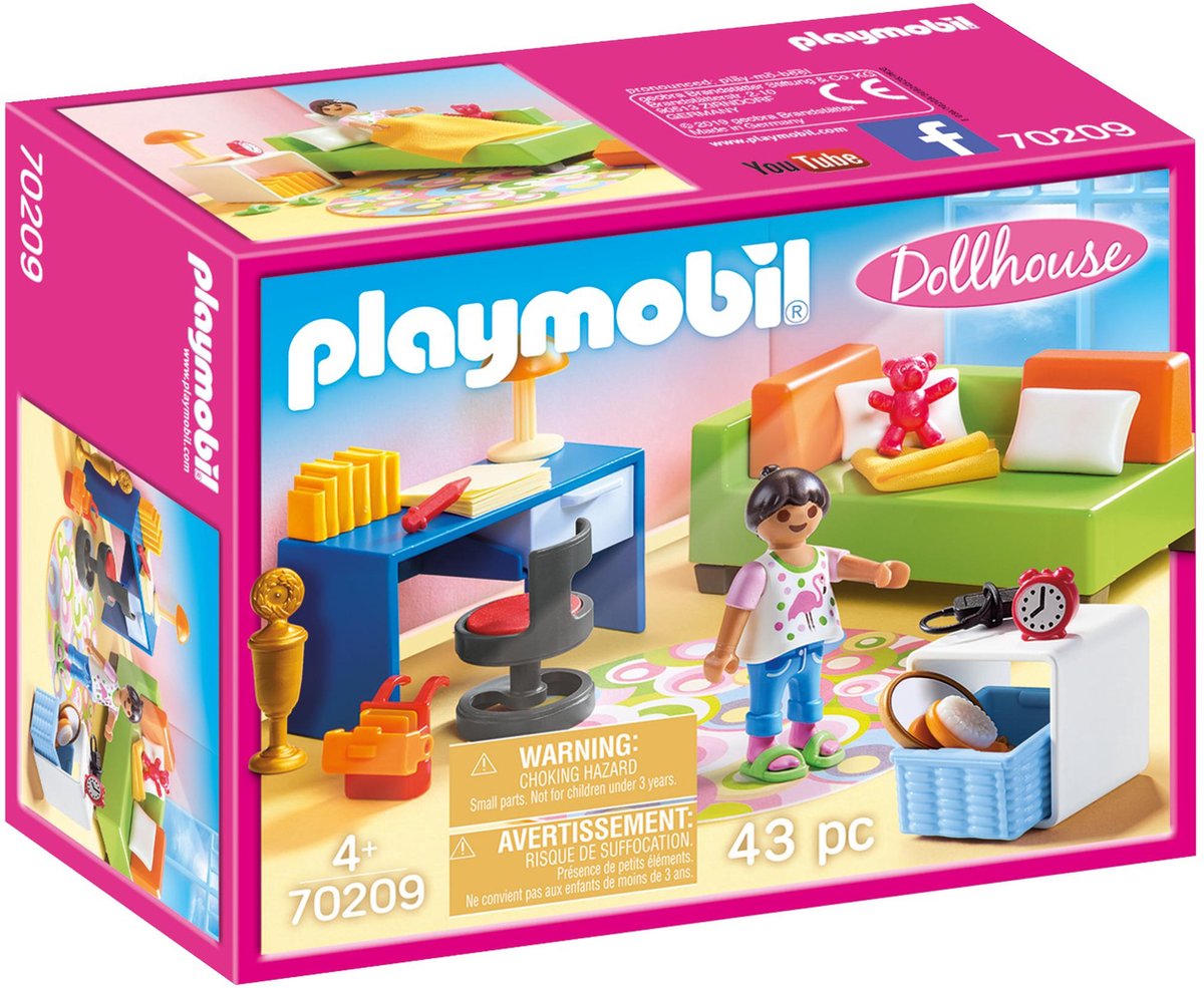 Playmobil dukkehus børneværelse med sovesofa - 70209
