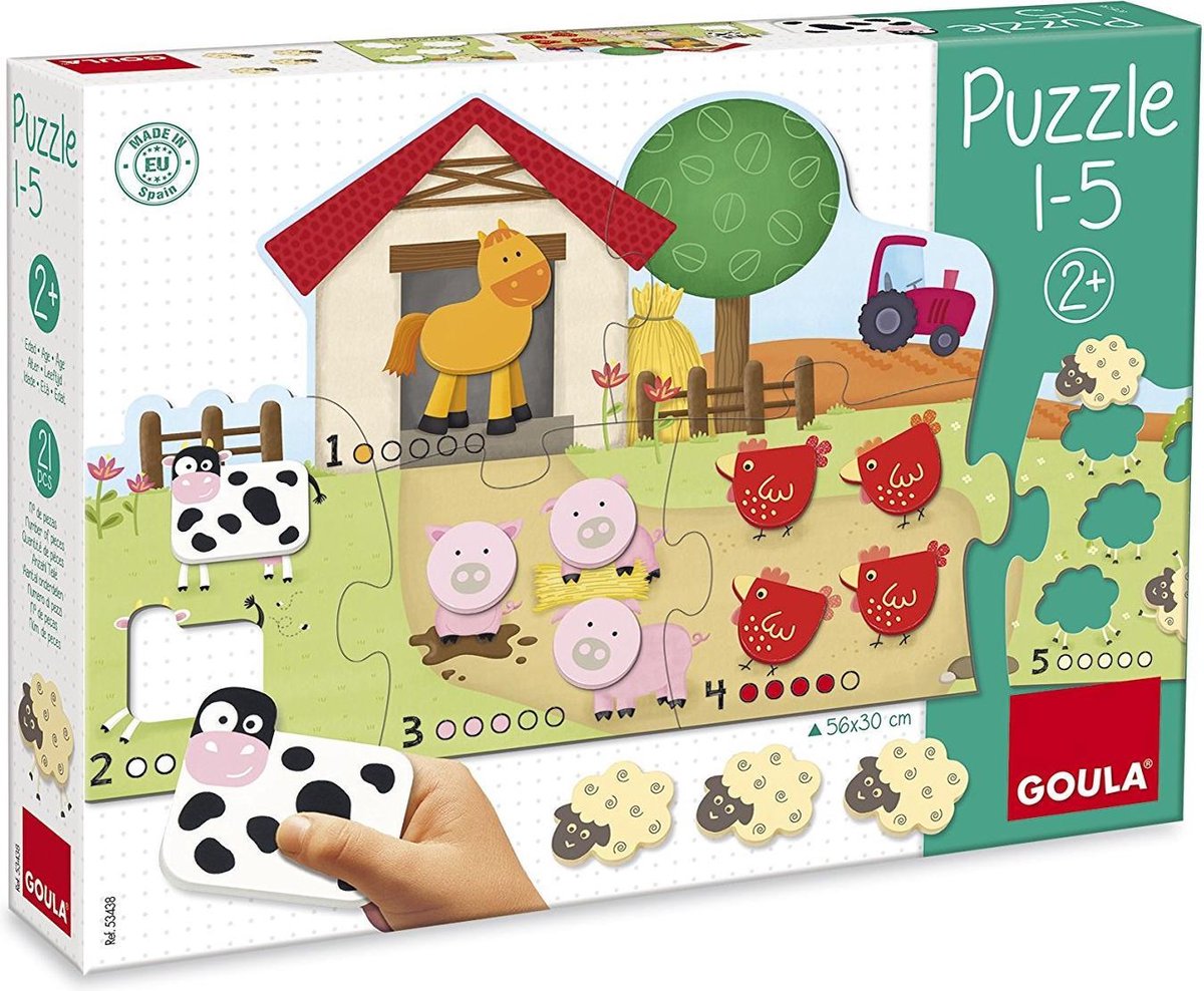 Goula jumbo - - puslespil 1 - 5 - fra 2 år