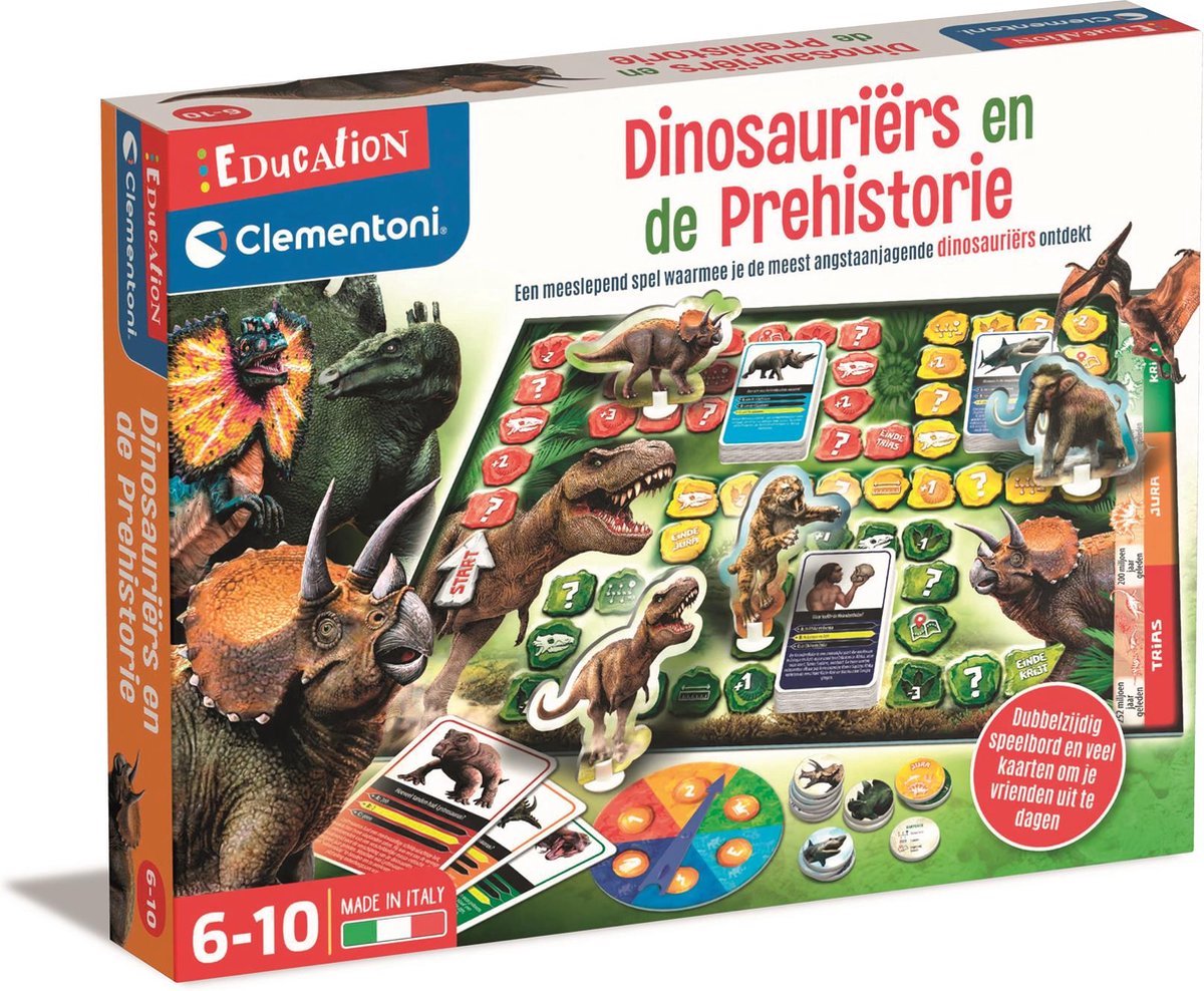 Clementoni dinosaurer og det forhistoriske bestyrelsesspil (NL)