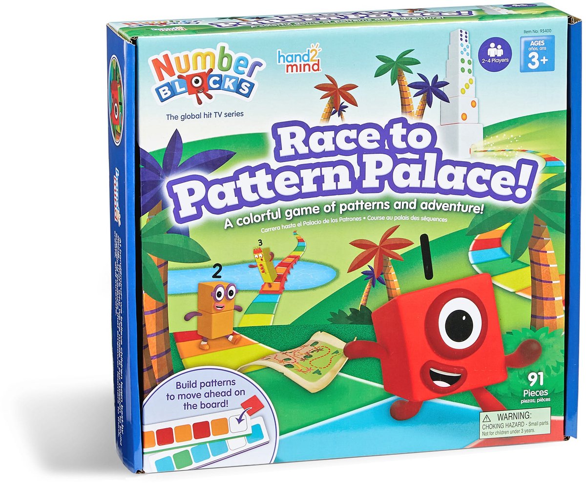Læringsressourcer numberblocks® kapløb til mønsterpaladset - 3+