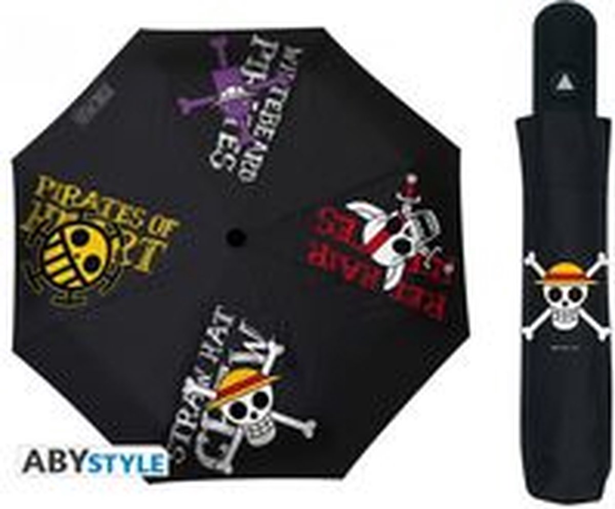 Pyramide i ét stykke - paraply - pirater emblemer
