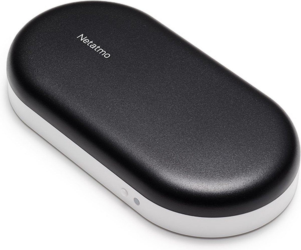 Netatmo intelligent kontrol til klimaanlæg, kompatibel med alle tilsluttede klimaanlæg og varmepumper - energibesparende - fungerer med Alexa, Google Assistant, Siri - sort