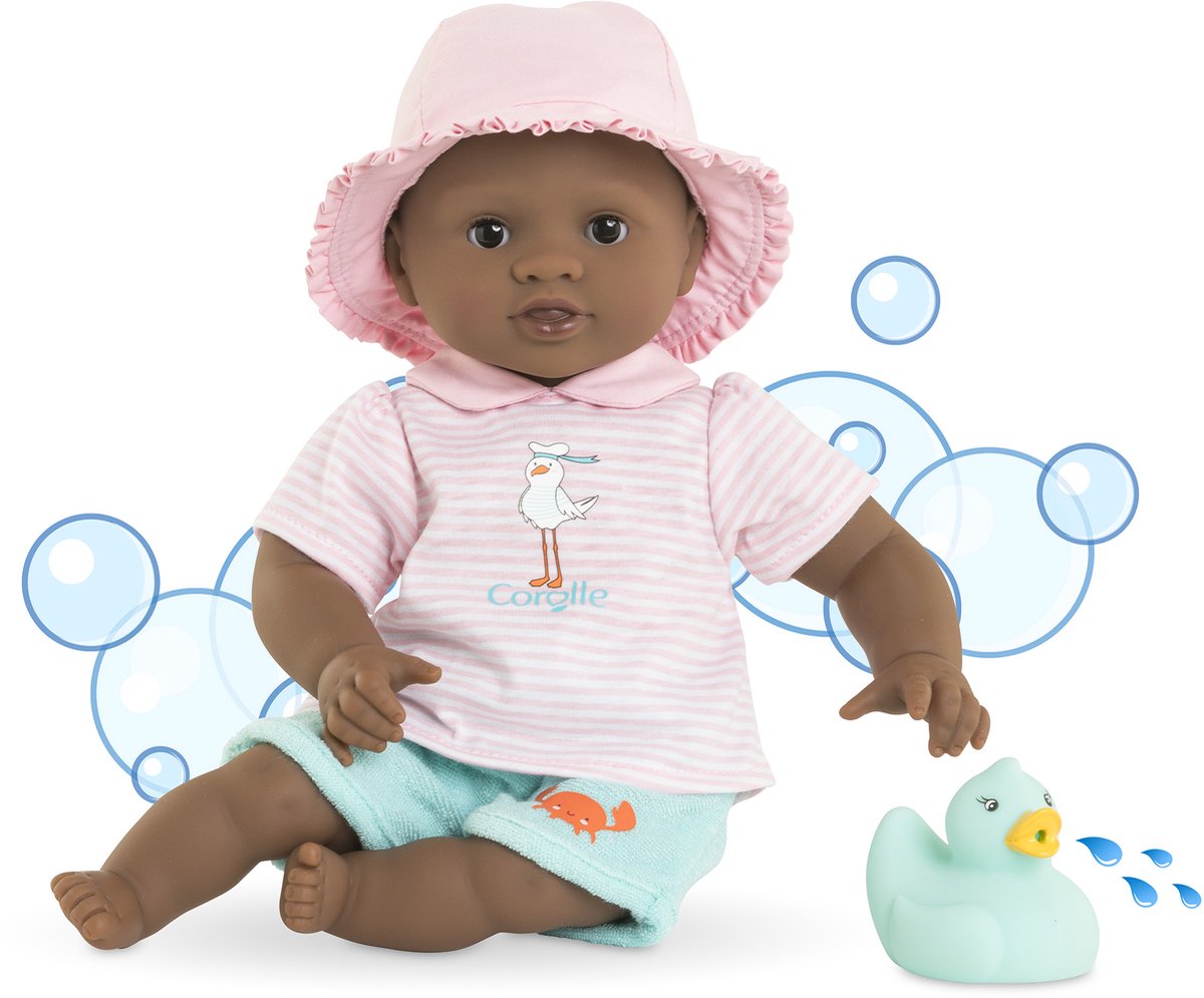 Corolle badedukke alyzee - babydukke 30cm vandafvisende multifarver.
