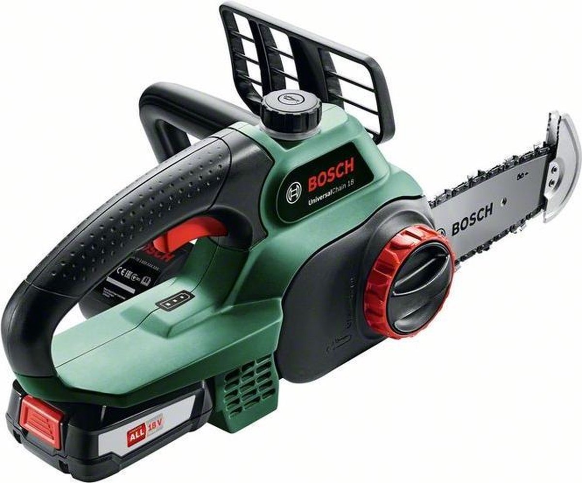 Bosch universalchain 18 motorsav - med 18 v batteri og oplader
