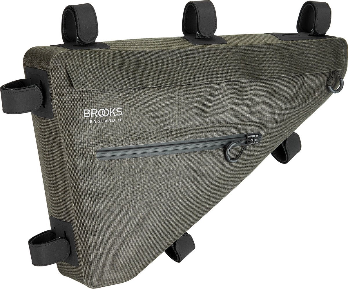 Brooks Scape Frame Bag - Vandtæt cykelstel taske, 5,5L, Grøn