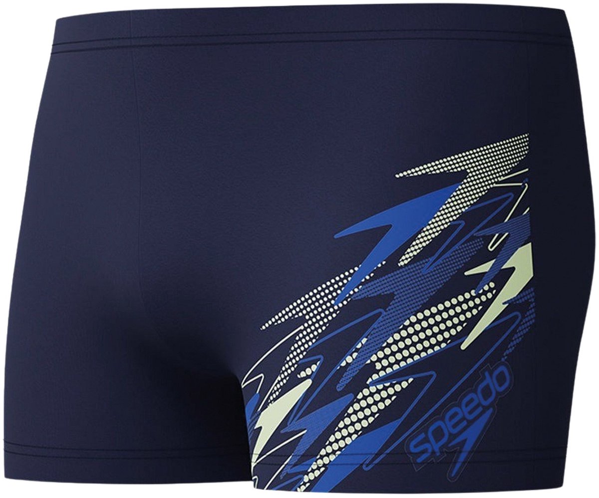 Speedo medley logo aqua korte sportsbadebukser til mænd - marineblå