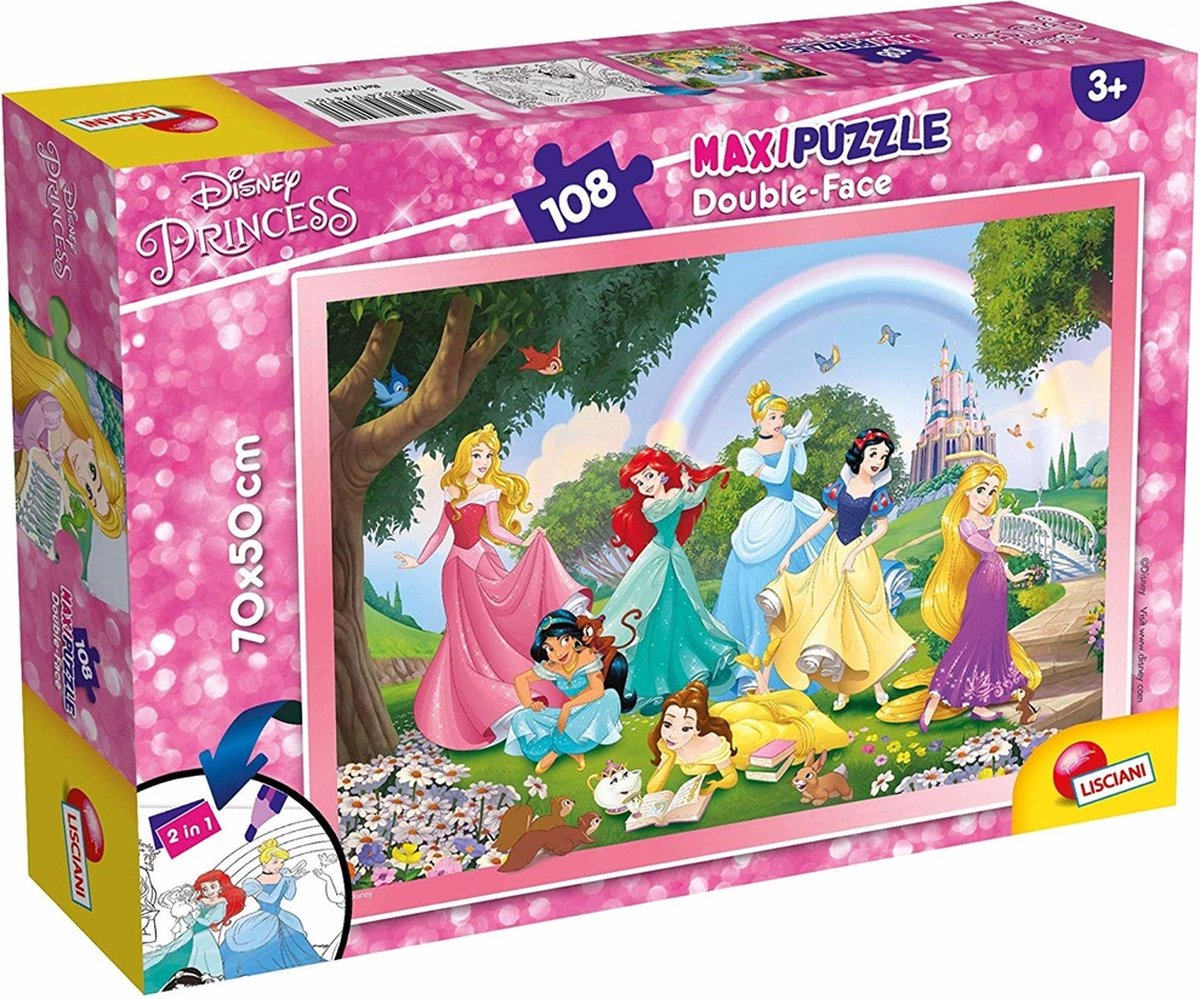 Lisciani disney puslespil df maxi floor 108 prinsesse - regnbueverden