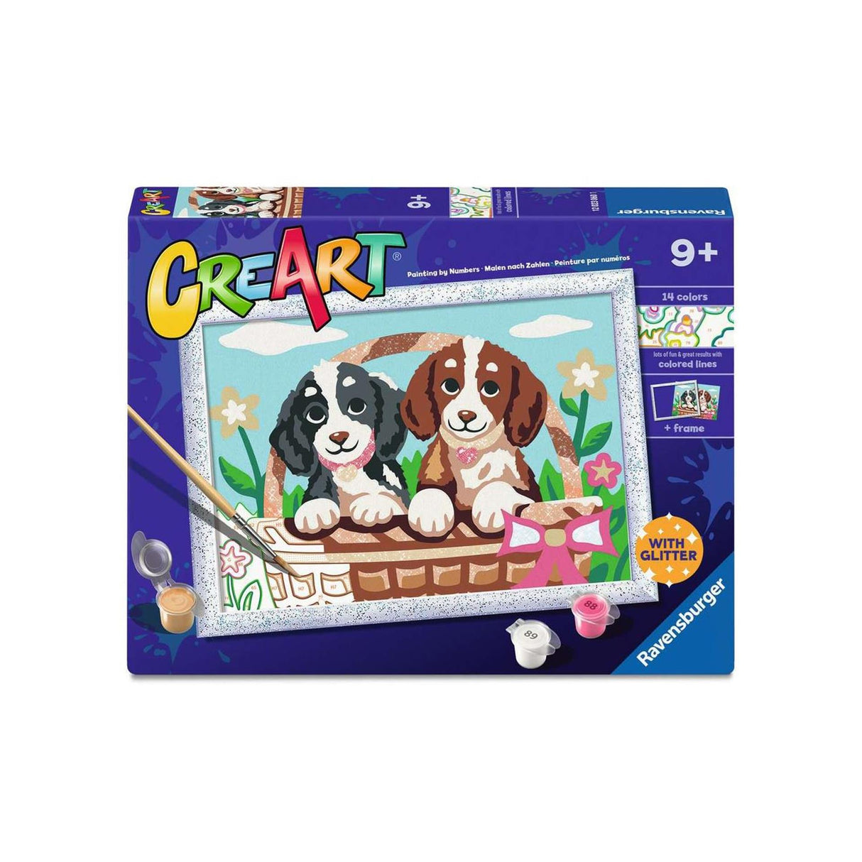 Ravensburger creart serie d hunde i en kurv