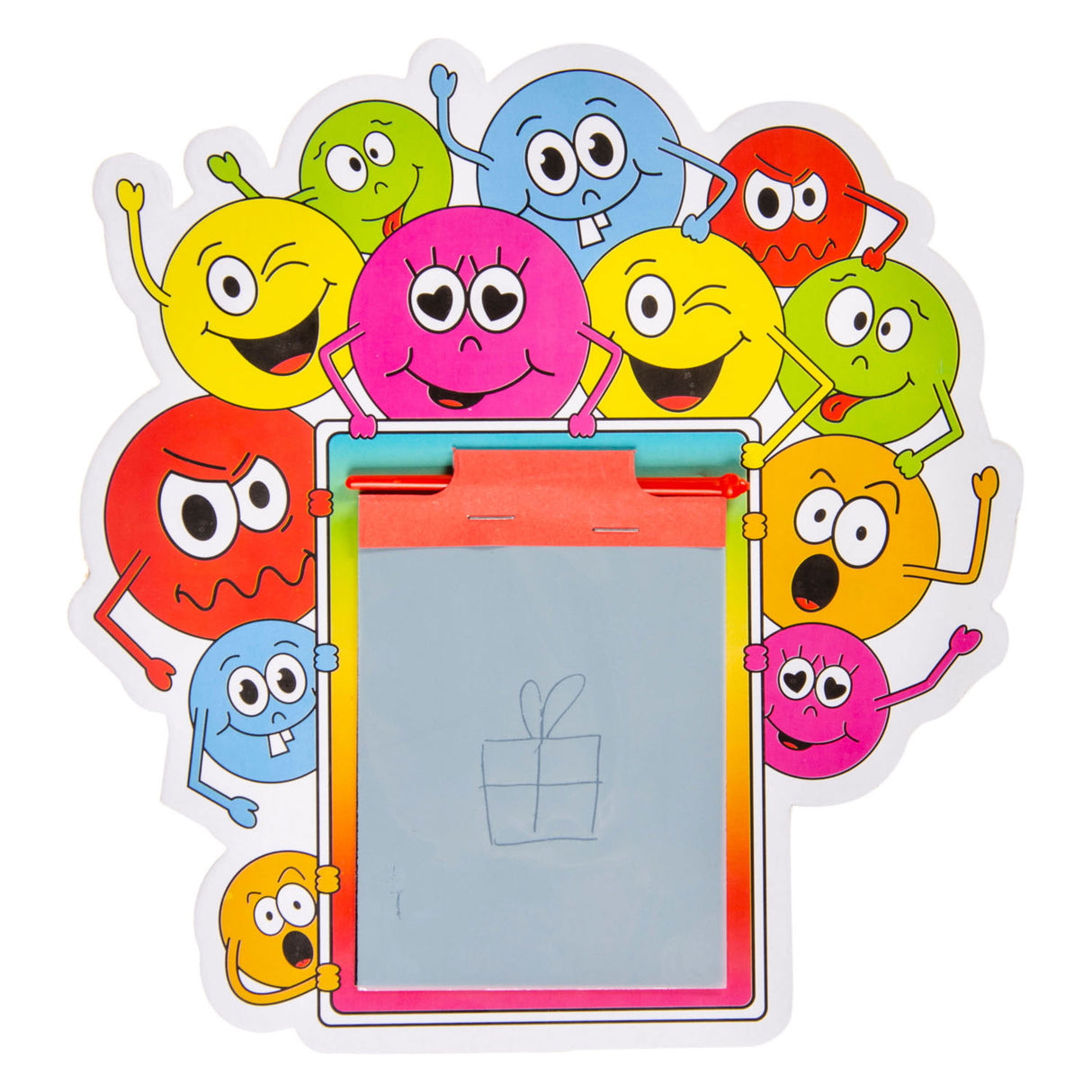 Duckiez mini magnetisk tegnebræt smiley ansigt