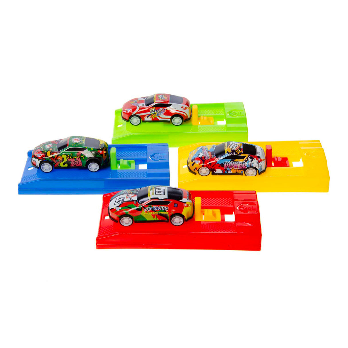 Duckiez metalbil med skydende racerbane